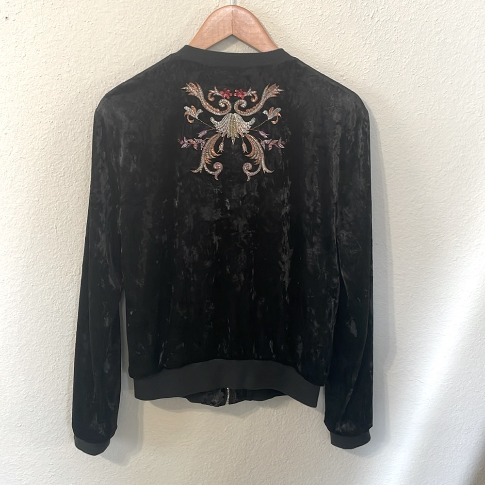 Velvet Embroidered Jacket - Picture 3 of 5